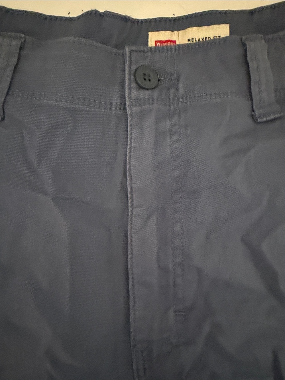 Wrangler Relaxed Fit Men’s 34 Blue Cargo Shorts 9” inseam. - Picture 6 of 7